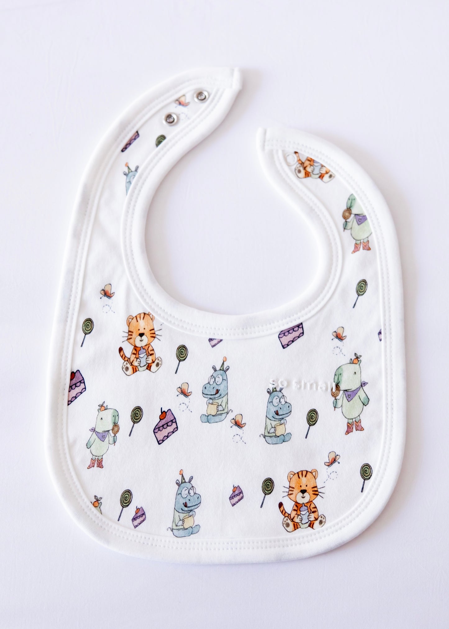 Organic Terry Lined Bib- Sweetheart Picnics