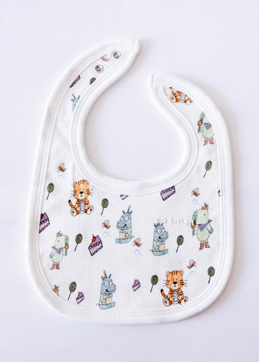 Organic Terry Lined Bib- Sweetheart Picnics